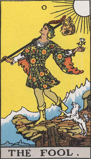 The Fool — Rider-Waite tarot card