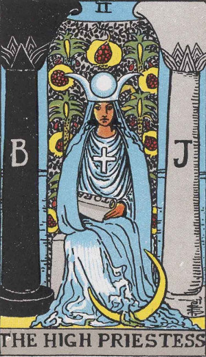 The High Priestess — Rider-Waite tarot card