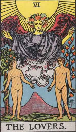 The Lovers — Rider-Waite tarot card