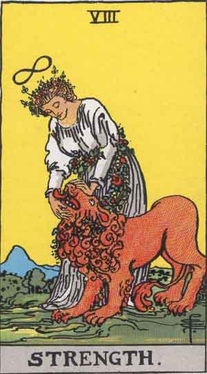 Strength — Rider-Waite tarot card