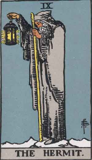The Hermit — Rider-Waite tarot card