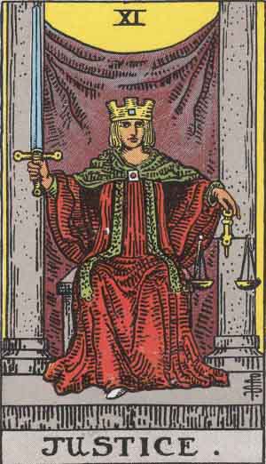 Justice — Rider-Waite tarot card