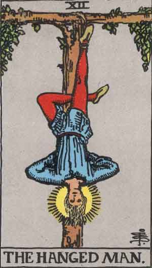 The Hanged Man — Rider-Waite tarot card