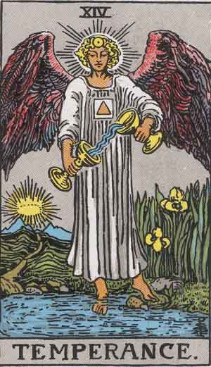 Temperance — Rider-Waite tarot card