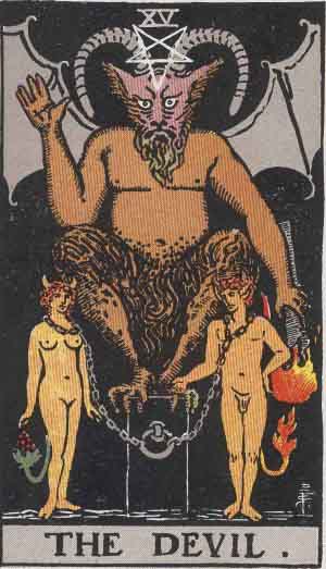 The Devil — Rider-Waite tarot card