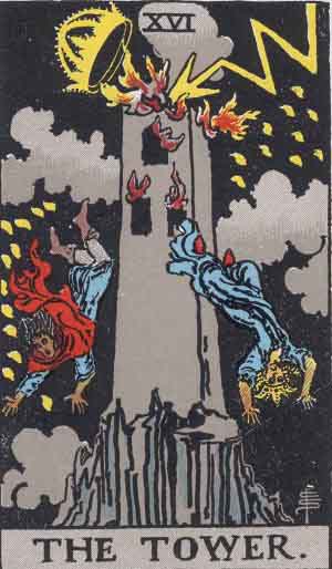 The Tower — Rider-Waite tarot card