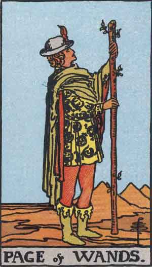 Page of Wands — Rider-Waite tarot card
