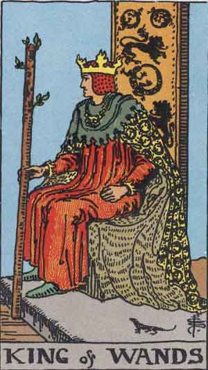 King of Wands — Rider-Waite tarot card