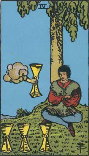 Four of Cups — Rider-Waite tarot card
