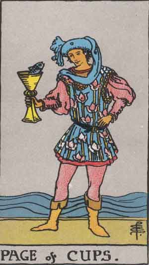 Page of Cups — Rider-Waite tarot card