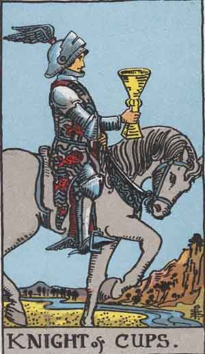 Knight of Cups — Rider-Waite tarot card