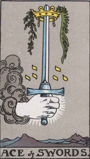 Ace of Swords — Rider-Waite tarot card