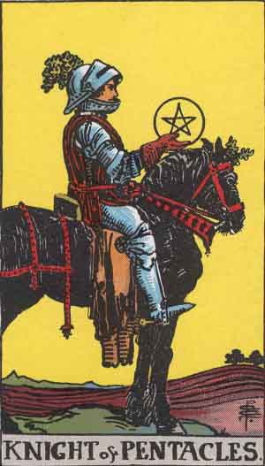 Knight of Pentacles — Rider-Waite tarot card
